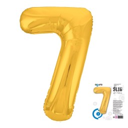 Цифра "7" Золото Slim в упаковке
