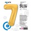 Цифра "7" Золото Slim в упаковке