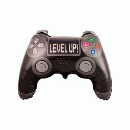 Фольгированный фигурный шар "Джойстик Level up" 19"/48 см