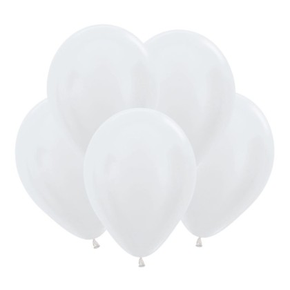V Металл 12 Белый / White / 50 шт. /латексный шар