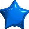 Фольгированный фигурный шар Звезда Синий 19"/48 см