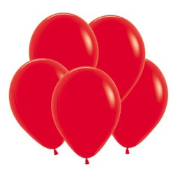S Пастель 5 Красный / Red / 100 шт. /, Латексный шар