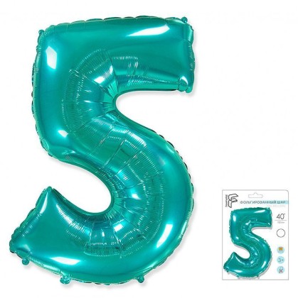 И40 Цифра "5" Тиффани Slim в упаковке