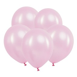 V Металл 12 Розовый / Pink / 100 шт. /латексный шар