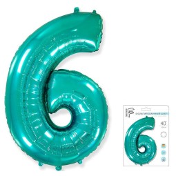 И40 Цифра "6" Тиффани Slim в упаковке