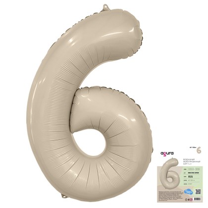 Цифра "6" Мистик крем Slim в упаковке