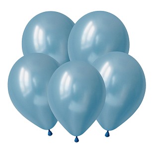V Металл 12 Голубой / Azure / 100 шт. /латексный шар