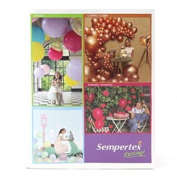 Раскладка по ассортименту и оттенкам шаров Sempertex
