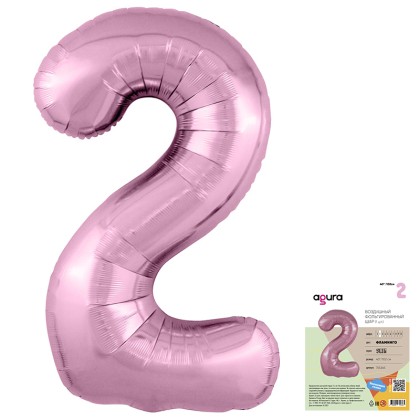 Цифра "2" Фламинго Slim в упаковке