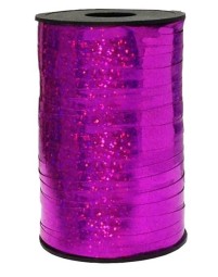 Лента голография бобина 0,5 см/200 м, Фуксия