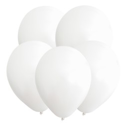 Т Пастель 5 Белый / White / 100 шт. /, Латексный шар