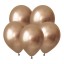 V Метал 12 Зеркальные шары, Золото / Luster Gold / 50 шт. /латексный шар