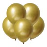 KL Метал 5 Зеркальные шары Золото / Mirror Gold / 50 шт. /, Латексный шар