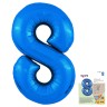 Цифра "8" Синий Slim в упаковке