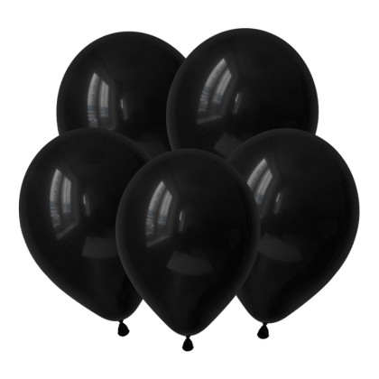 V Пастель 12 Черный / Black / 100 шт. /, Латексный шар