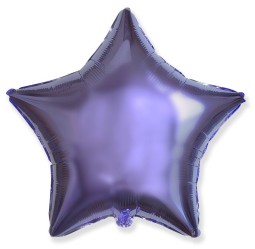 И 18 Звезда Сиреневый / Star Lilac / 1 шт /, Фольгированный шар