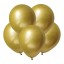 KL Метал 12 Зеркальные шары Золото / Mirror Gold / 50 шт./, Латексный шар