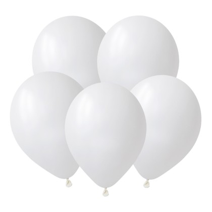 V Пастель 12 Белый / White / 50 шт. /, Латексный шар, DECOBAL, Вьетнам