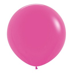 V Пастель 24 Фуксия / Fuchsia / 1 шт. /латексный шар