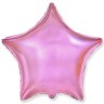 И 18 Звезда Розовый нежный / Light Pink / 1 шт /, Фольгированный шар