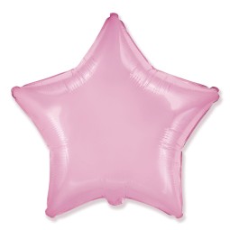 И 32 Звезда Розовый / Star Baby Pink / 1 шт /, Фольгированный шар