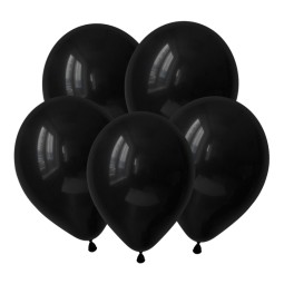 V Пастель 12 Черный / Black / 50 шт. /, Латексный шар, DECOBAL, Вьетнам