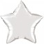 И 18 Звезда Серебро / Star Silver / 1 шт /, Фольгированный шар