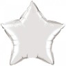 И 18 Звезда Серебро / Star Silver / 1 шт /, Фольгированный шар