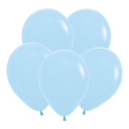 S Пастель Матовый 5 Нежно-голубой / Blue / 100 шт. /, Латексный шар